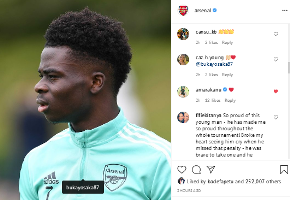 Wife of Arsenal legend Kanu passionately defends Saka after disgusting social media abuse